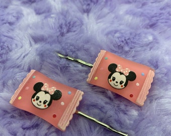 Minnie Mouse candy inspired hair slides