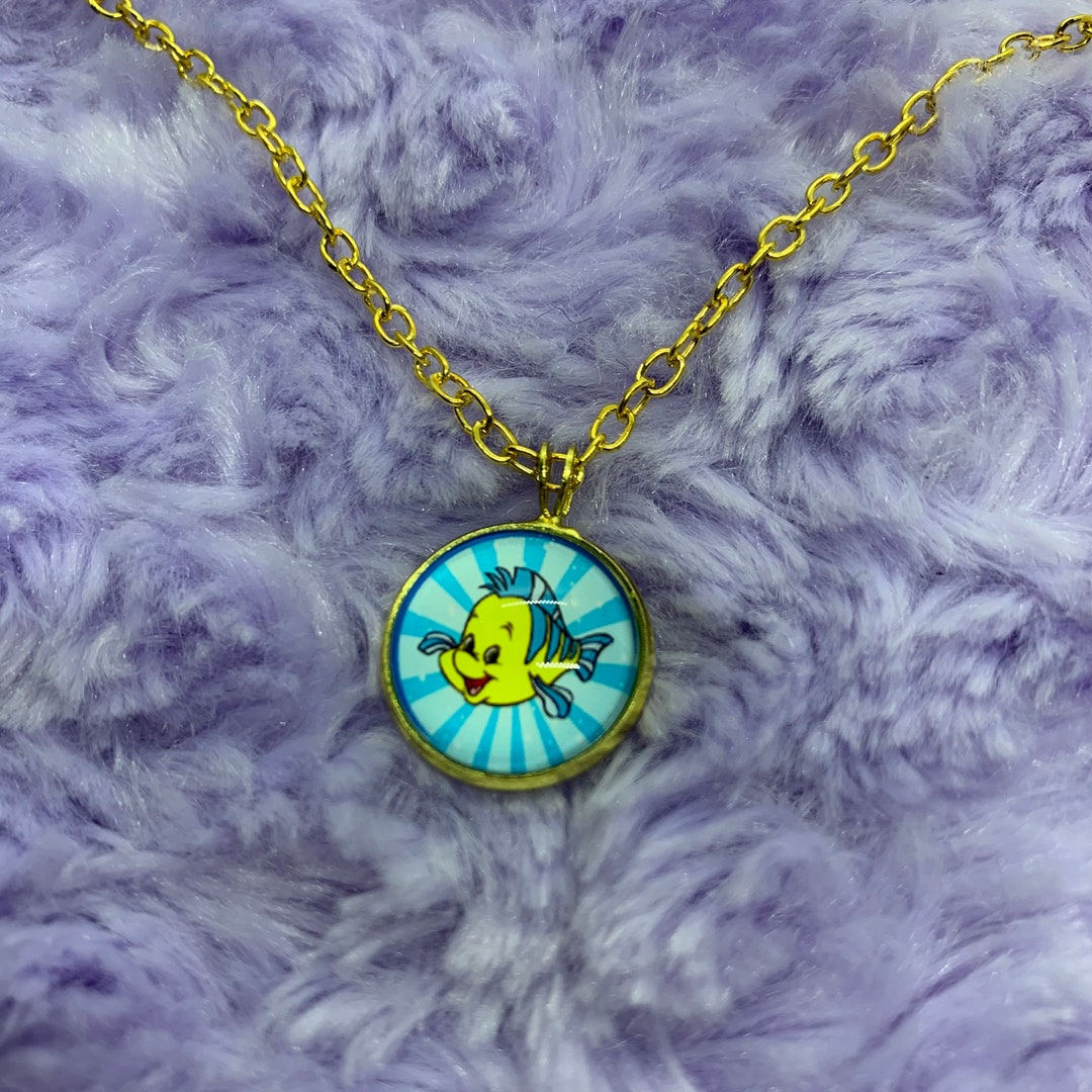 Flounder Inspired Necklace Etsy