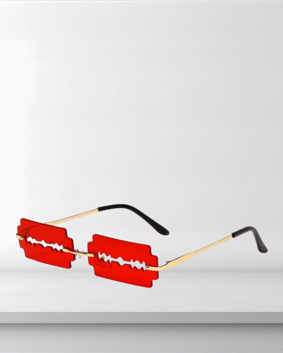 Glasses Frame Razor Rimless Razor Blade Sunglasses - Etsy