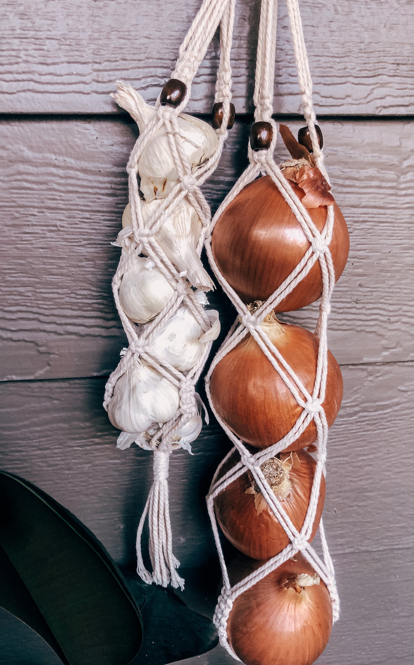 Onion Hanger // Produce Fruit Vegetable Garlic Citrus Holder Etsy