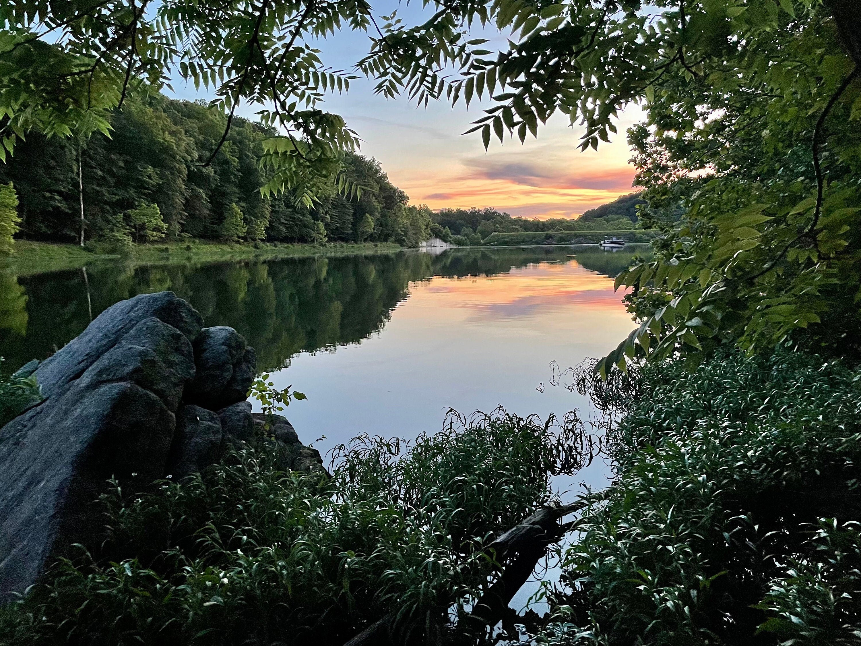 Lake Linganore Summer Sunset Etsy