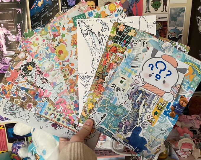 Cyber Core Lidia A5 Matt Print Print Free Stickers Etsy Uk