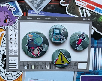 Cyber pop badge set ( for badges )