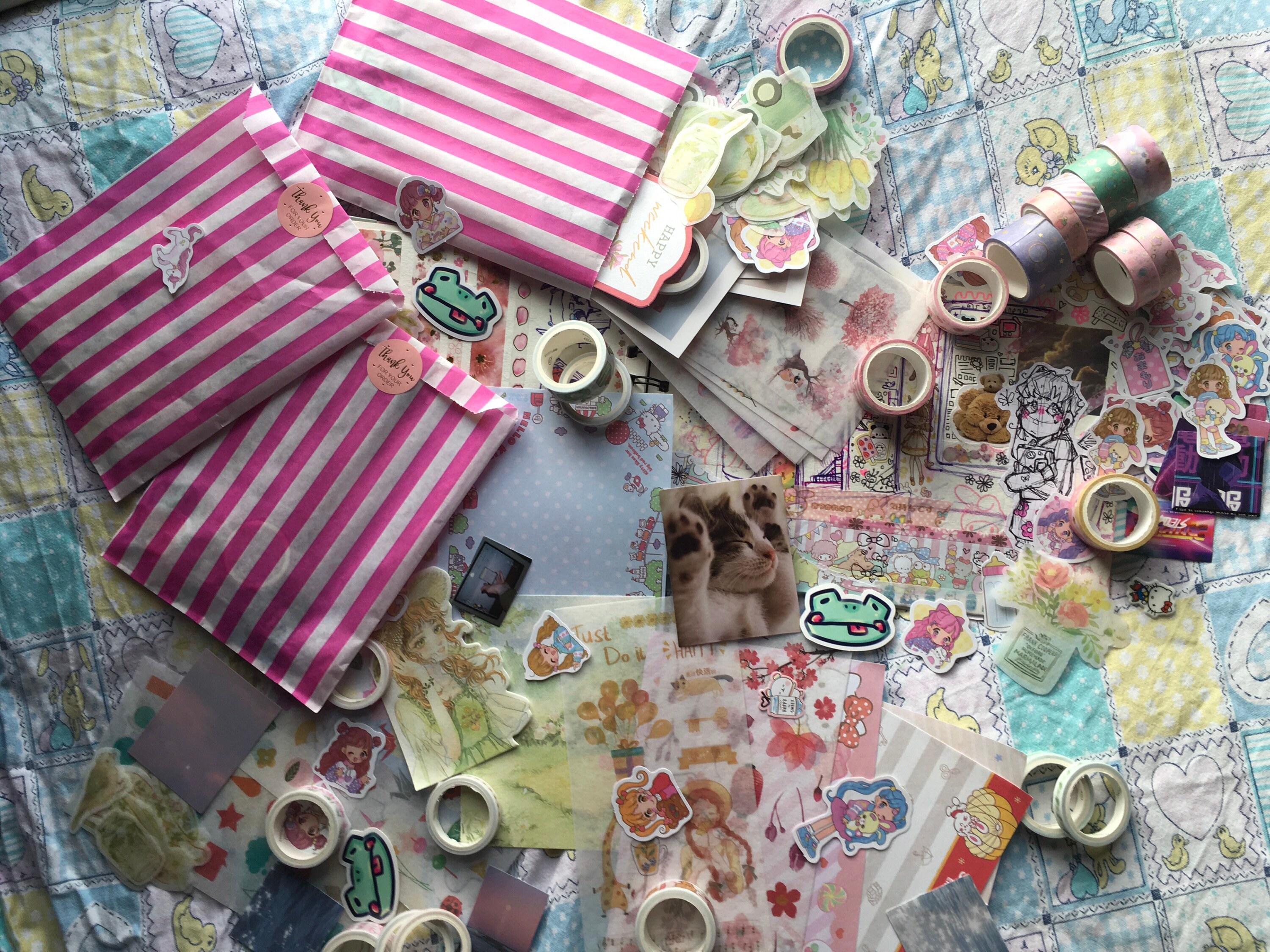 Japanese stationery grab bag, stickers, washi tape, sticker sheets an…