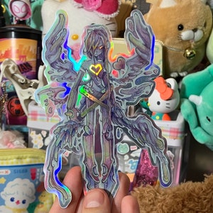 LIMITED EDITION!! Reborn love fairy, glossy holographic, vinyl sticker.