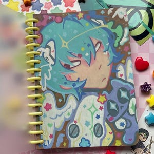 Cyber Angel, printed A6 blankpaged mini notebook!!