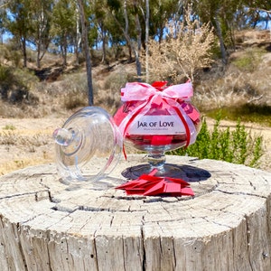 JAR OF LOVE - 365 notas de amor para seu parceiro (gênero neutro). Presente para namorada, presente para namorado, presente para esposa, presente para marido.