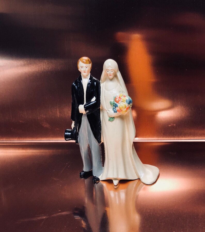 Art Deco 1920s Vintage German Wedding Cake Topper True Etsy