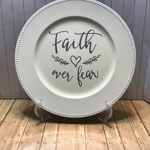 Personalized charger plate