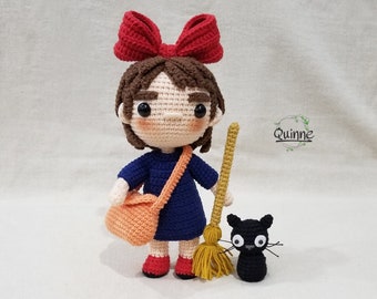 ヴィンテージ KIKI 女の子ぬいぐるみ、古い SEKIGUCHI ブランド KIKI