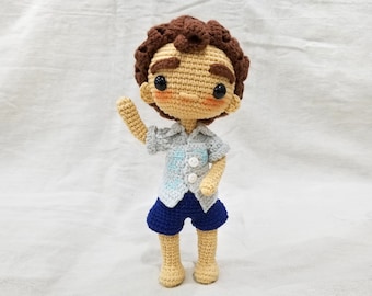 Luca Amigurumi Doll Crochet Pattern (ENG/PDF only)