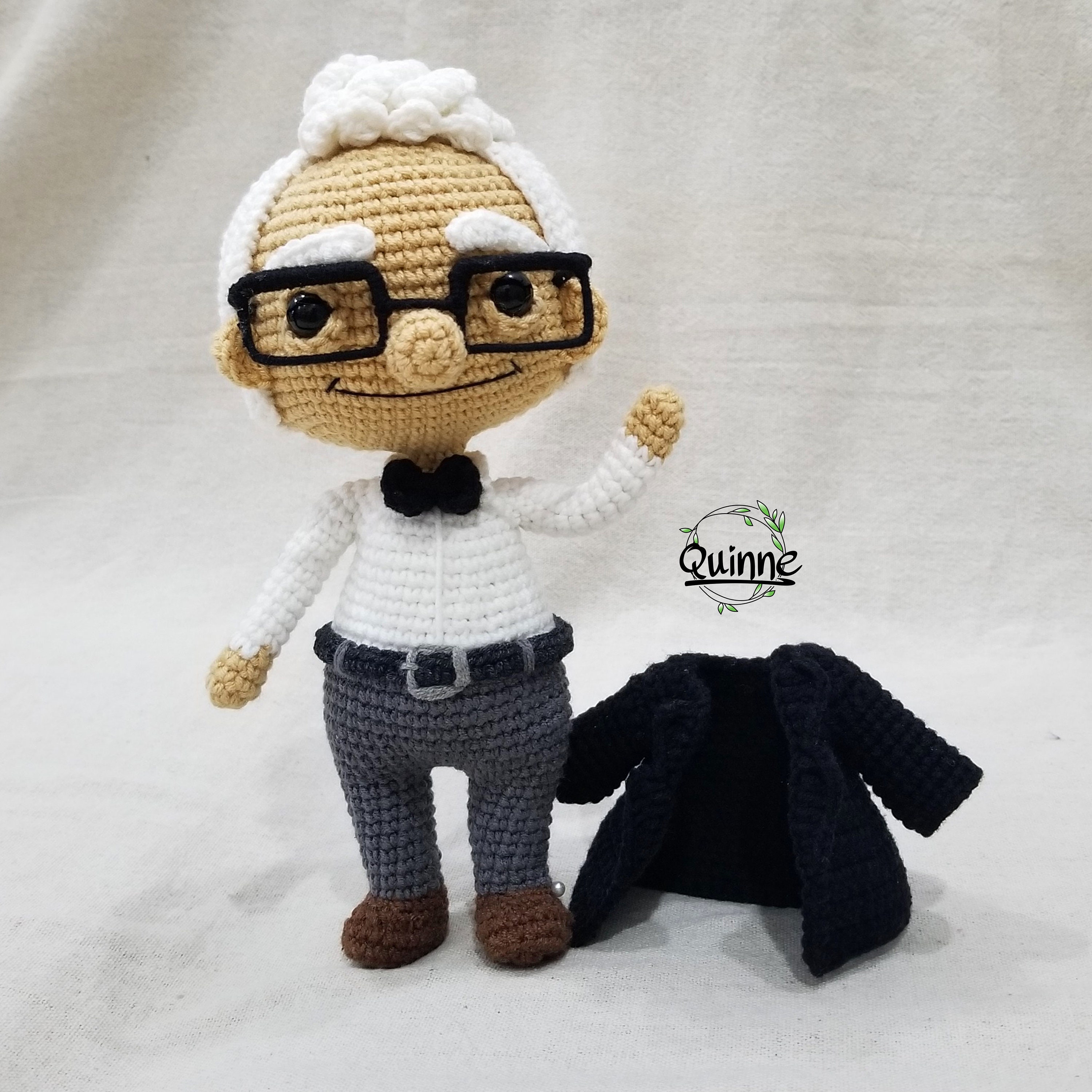 Carl Pattern Crochet Grandpa Crochet Pattern Amigurumi Etsy