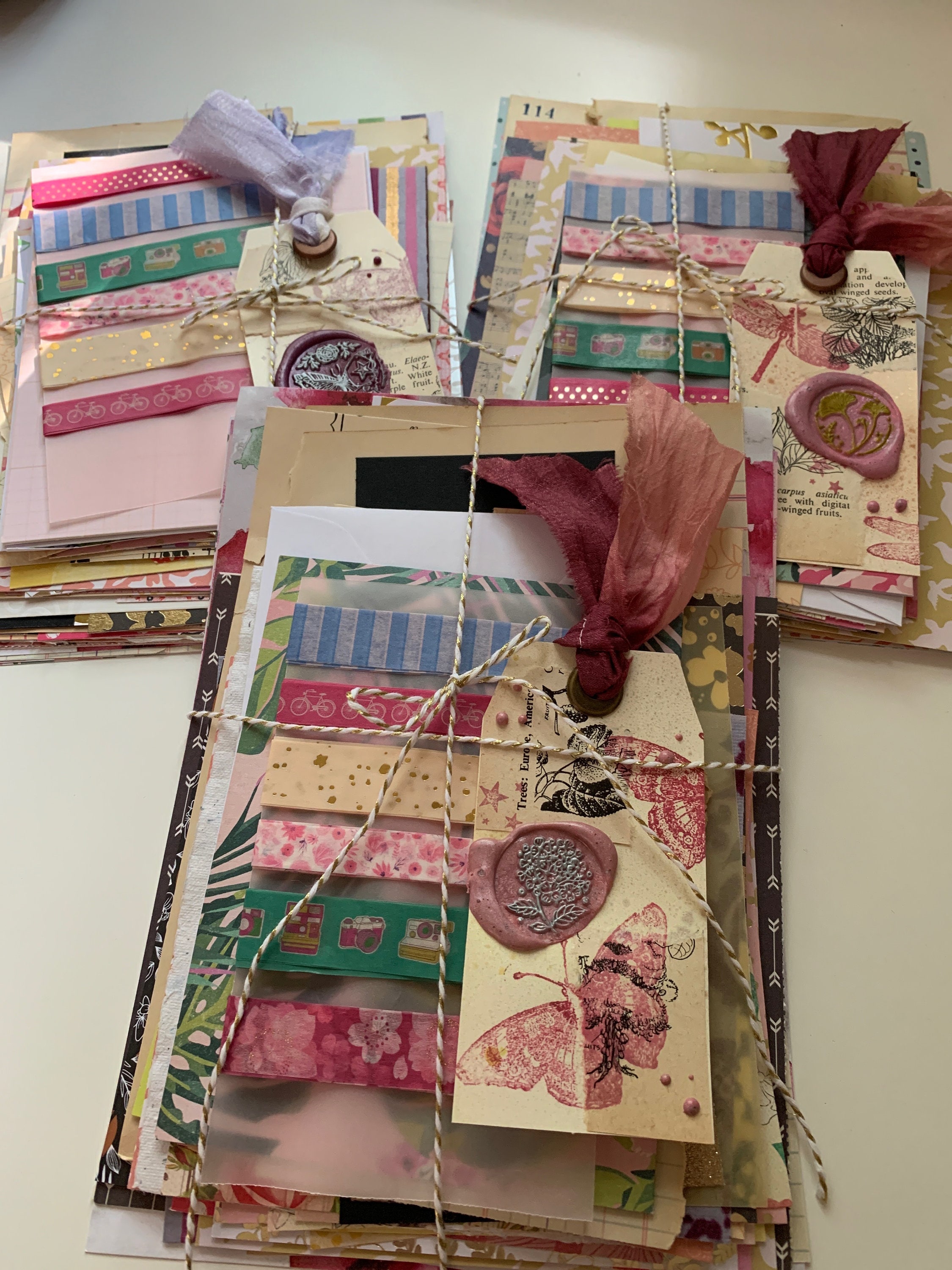 Junk Journal Kit, Ephemera Kit, Scrap Papers - Etsy