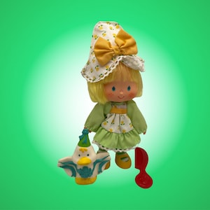 RESTORED Vintage Strawberry Shortcake Doll & Pet, Party Pleaser MINT TULIP, Mallard Duck ~Like New-Original-Complete~ Toy Collector Gift