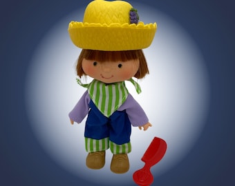RESTORED Vintage Strawberry Shortcake Doll, 1st Edition HUCKLEBERRY PIE w/ no pet, ~Original-Complete~ Unique Gift for Toy Collectors