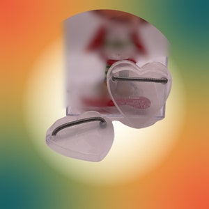 DOLL STAND -Elevate Your Doll Display with a Polished Heart-Shaped Stand | 2x2 Inch | Fits 3-5” Dolls | Strawberry Shortcake Collectibles