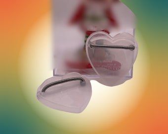 DOLL STAND -Elevate Your Doll Display with a Polished Heart-Shaped Stand | 2x2 Inch | Fits 3-5” Dolls | Strawberry Shortcake Collectibles