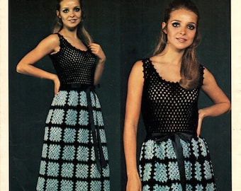 Couture Crochet Dress - PDF Pattern available for immediate download