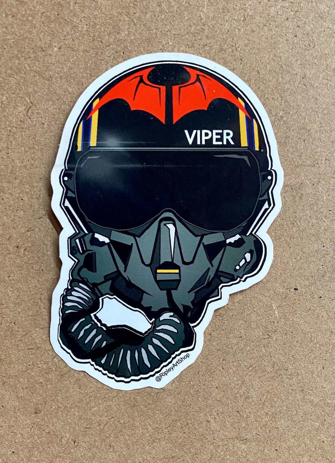 Top Gun VIPER Custom Diecut vinyl STICKER decal for laptop | Etsy