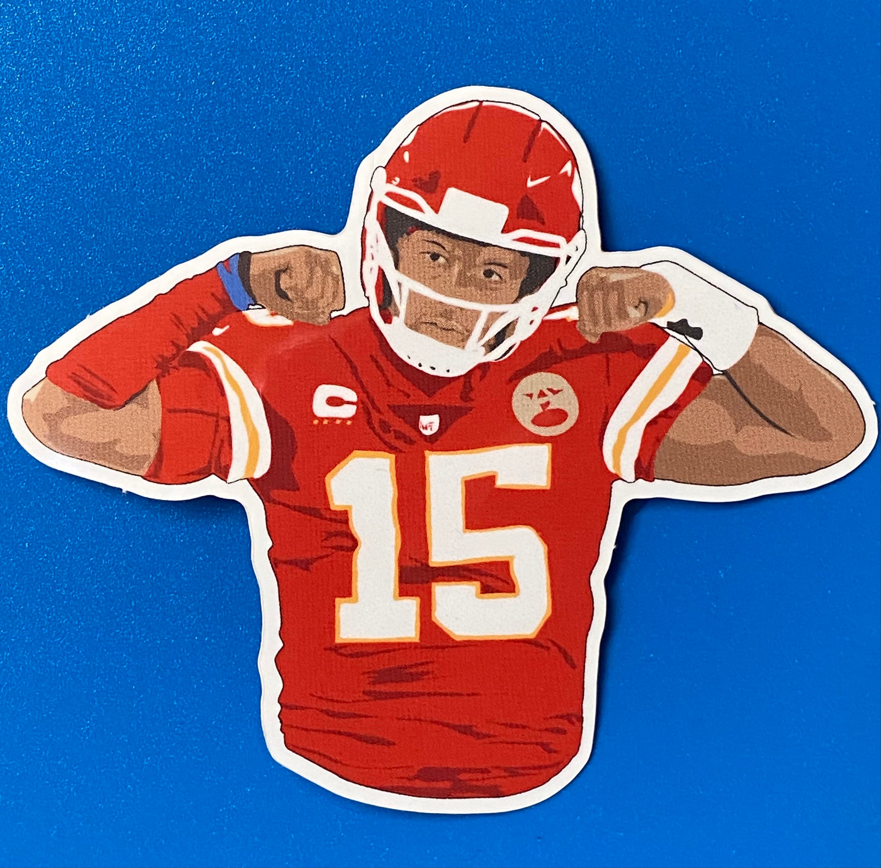 Download Patrick Mahomes Cool Line Graphic Art Wallpaper