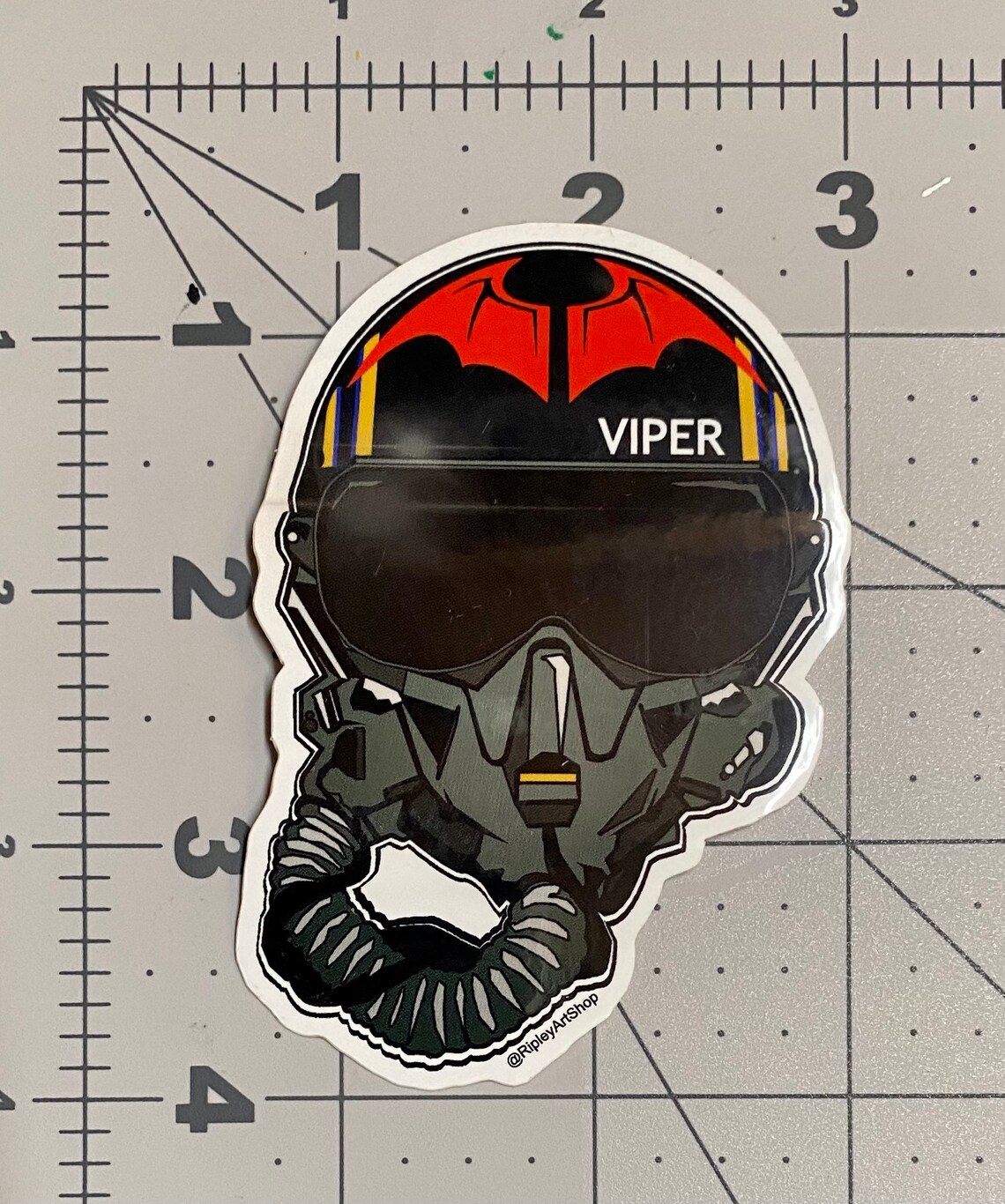 Top Gun VIPER Custom Diecut Vinyl STICKER Decal for Laptop Etsy