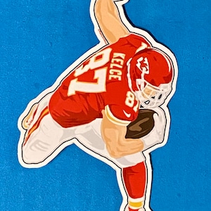 TRAVIS KELCE Kansas City Chiefs sticker Weatherproof Vinyl Hydroflask Decal