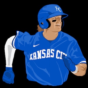 BOBBY WITT Jr. Kansas City Royals Rookie of the Year Weatherproof Vinyl Hydroflask Laptop Phone Decal Shortstop Sticker KC