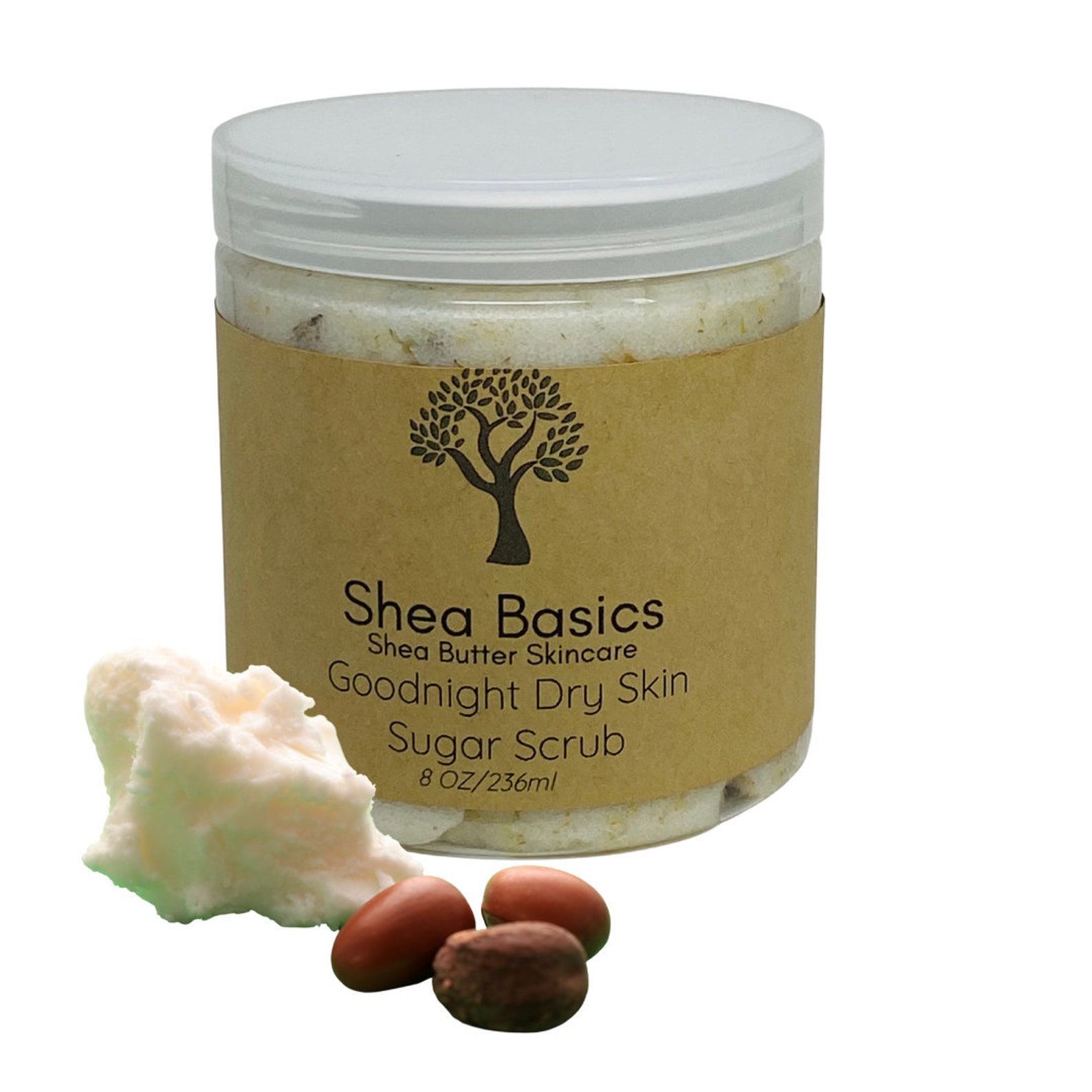 Shea Butter Body Sugar Scrub 8 oz Moisturizing Relaxing Etsy