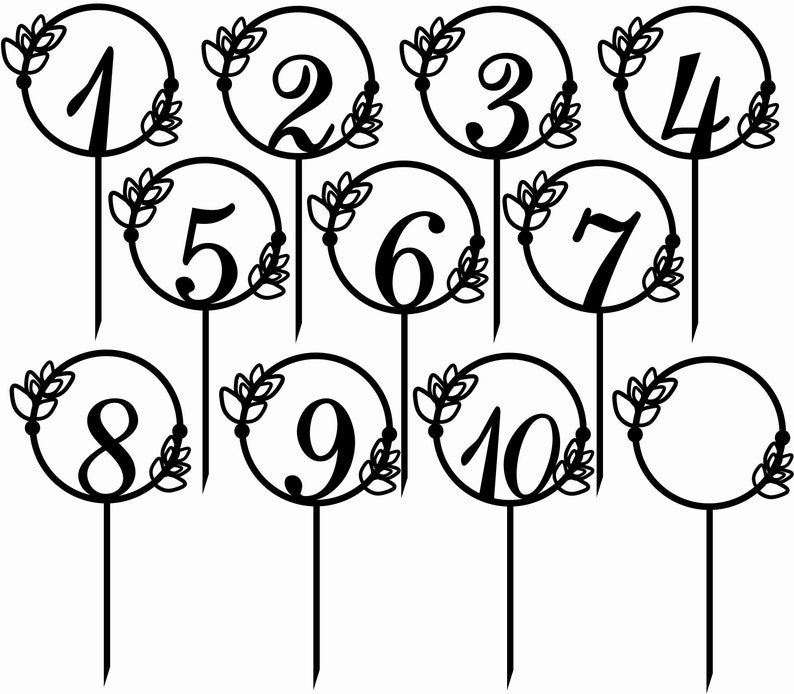 Download Set Of 10 Number Cake Toppers Png Number Cake Topper Svg File Cake Topper Svg 1st Birthday Svg Dxf Instant Download Numbers Svg Craft Supplies Tools Home Hobby Kromasol Com