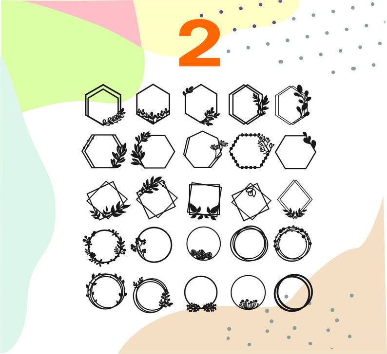 Download Cake topper svg wedding cake topper svg wreath frame svg ...