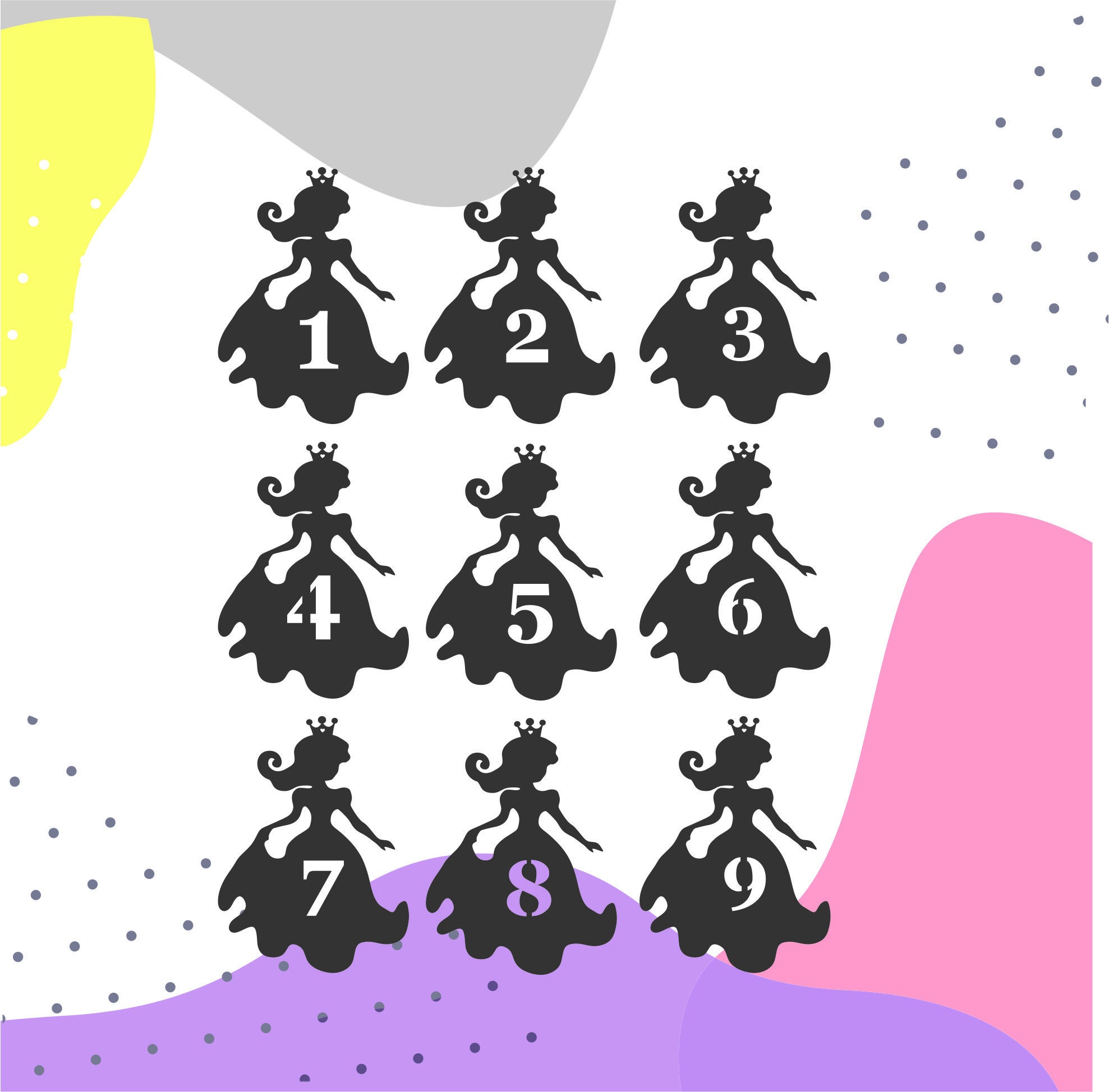 Free Free 190 Princess Cake Topper Svg SVG PNG EPS DXF File