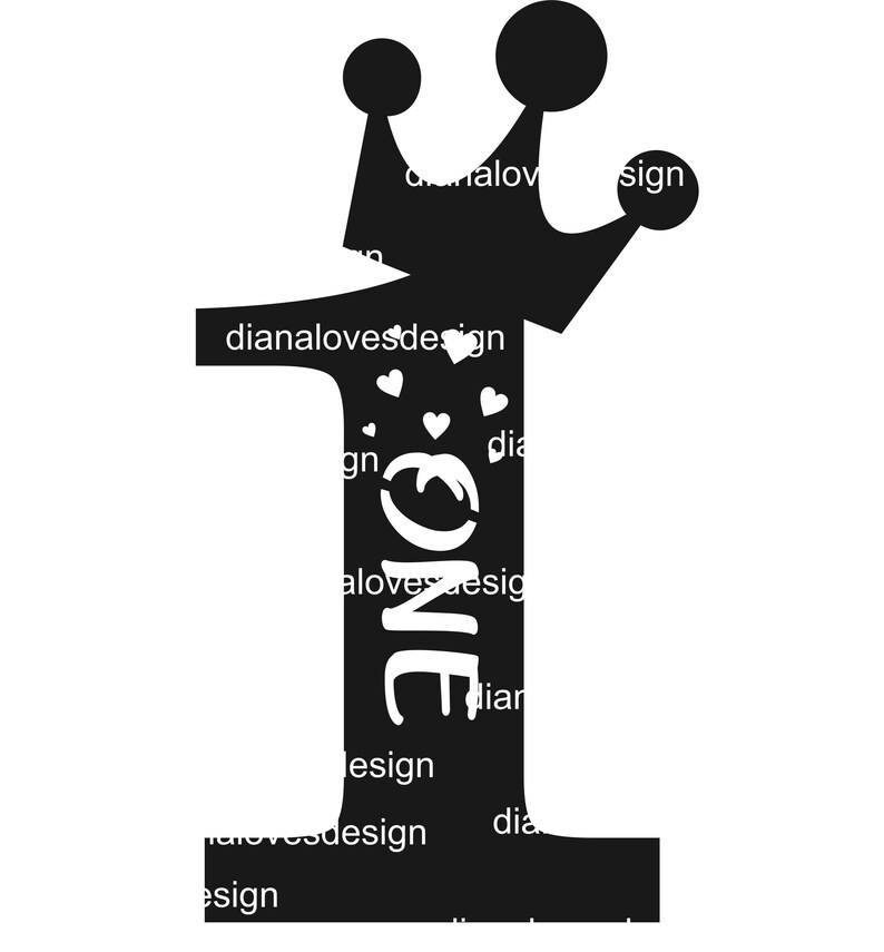 Download One cake topper svg first birthday decorations birthday | Etsy