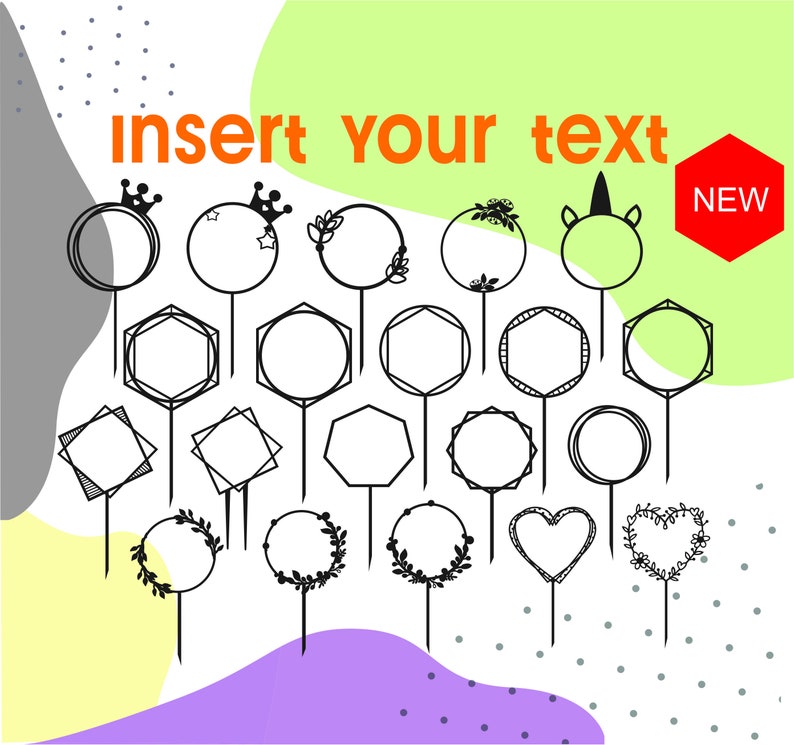 Free Free Cake Topper Cricut Svg 384 SVG PNG EPS DXF File