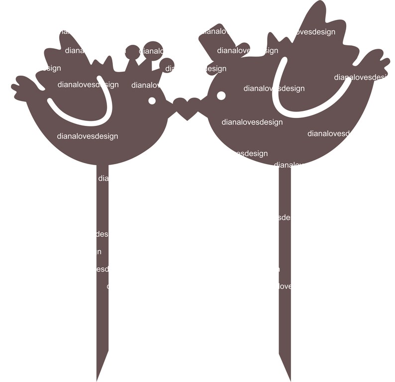 Love Bird Cake Topper svg Love Bird Wedding Topper Wood | Etsy