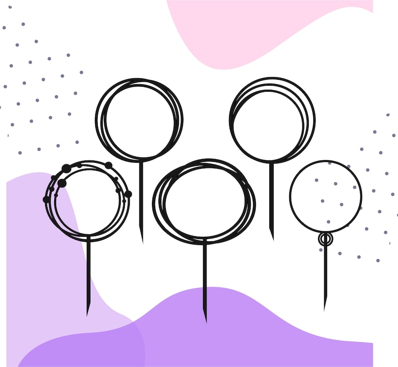 Download Cake topper svg happy birthday svg cake topper frame svg ...