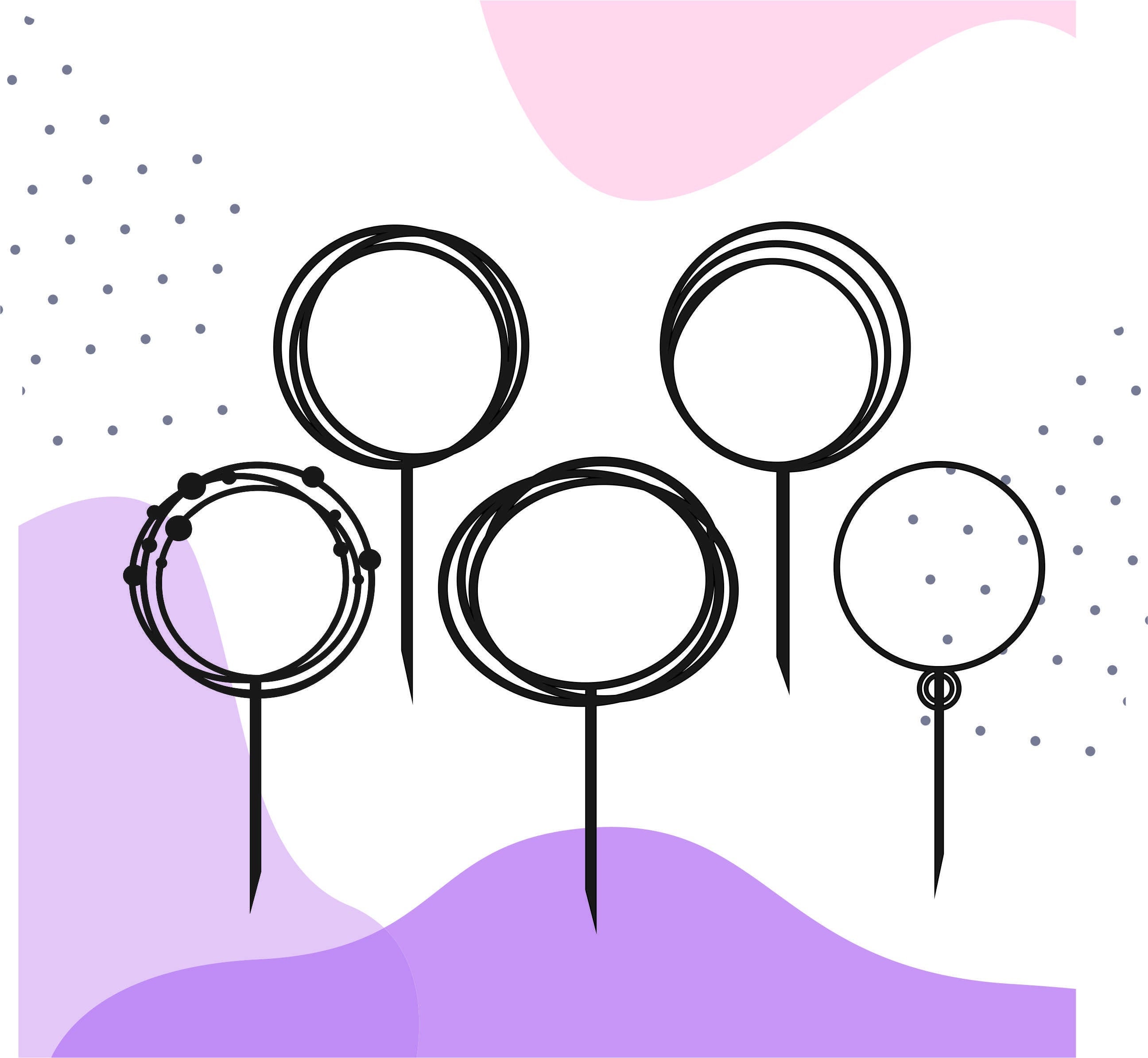 Free Free Happy Birthday Circle Cake Topper Svg 733 SVG PNG EPS DXF File