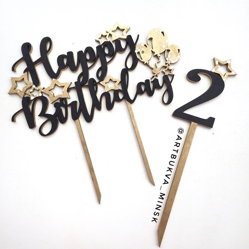 Download Cake topper svg cake topper happy birthday svg cake | Etsy