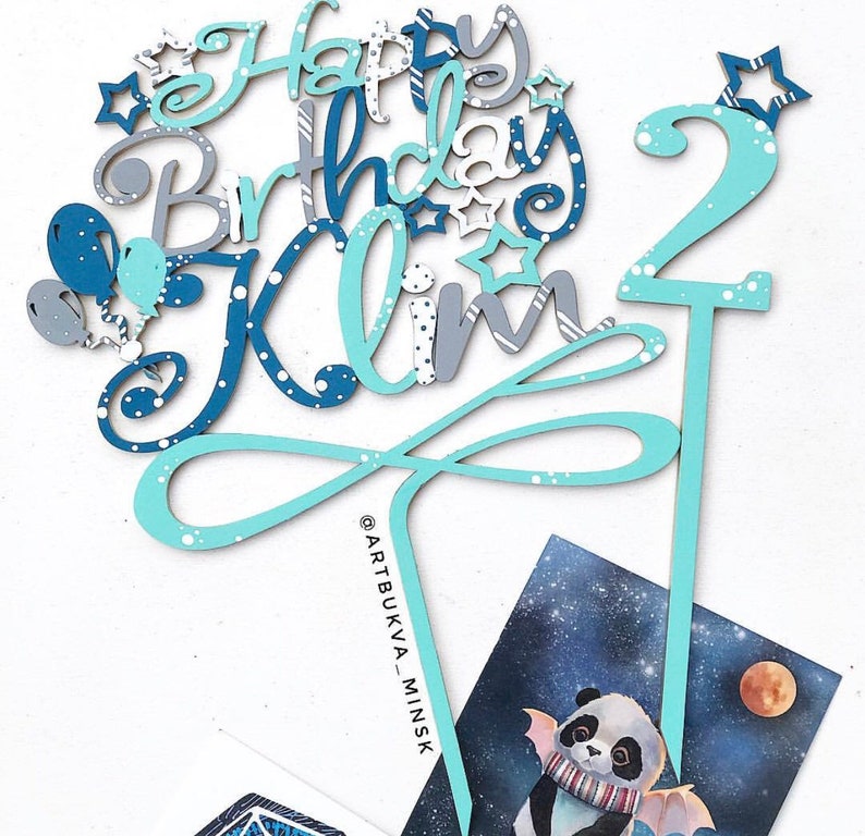 Download Cake topper svg happy birthday svg cake topper vector cake ...