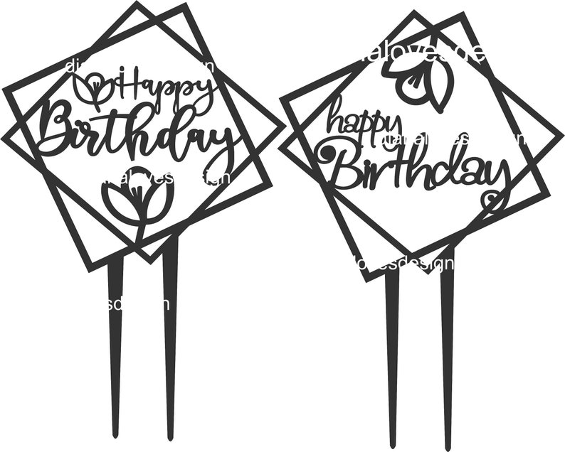 15 Cake Topper SVG