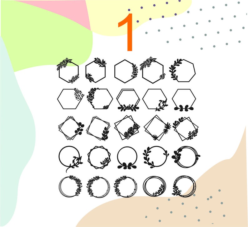 Download Cake topper svg wedding cake topper svg wreath frame svg ...