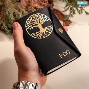 Personalized Leather Journal, refillable journal leather cover, Custom gift for Him