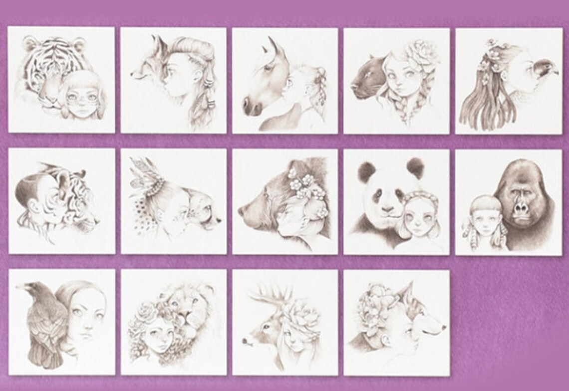 Avenue Mandarine Coloriage Wild 4 By Emmanuelle Colin  Etsy