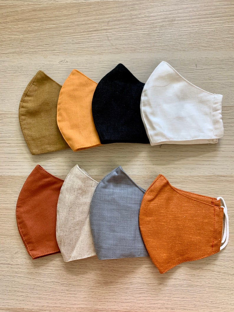 Linen Face Masks Lightweight Linen Masks Natural Linen Mask Etsy UK