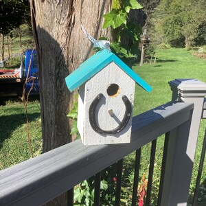 horseshoe birdhouse