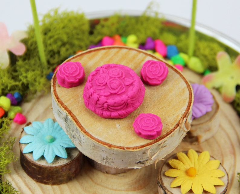 Tea Party and Cakes Fairy Garden Kit for Kids Fairy GardenTable Fairy Birthday Party Fairy Garden Kit