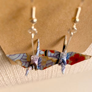 Origami Crane Earrings