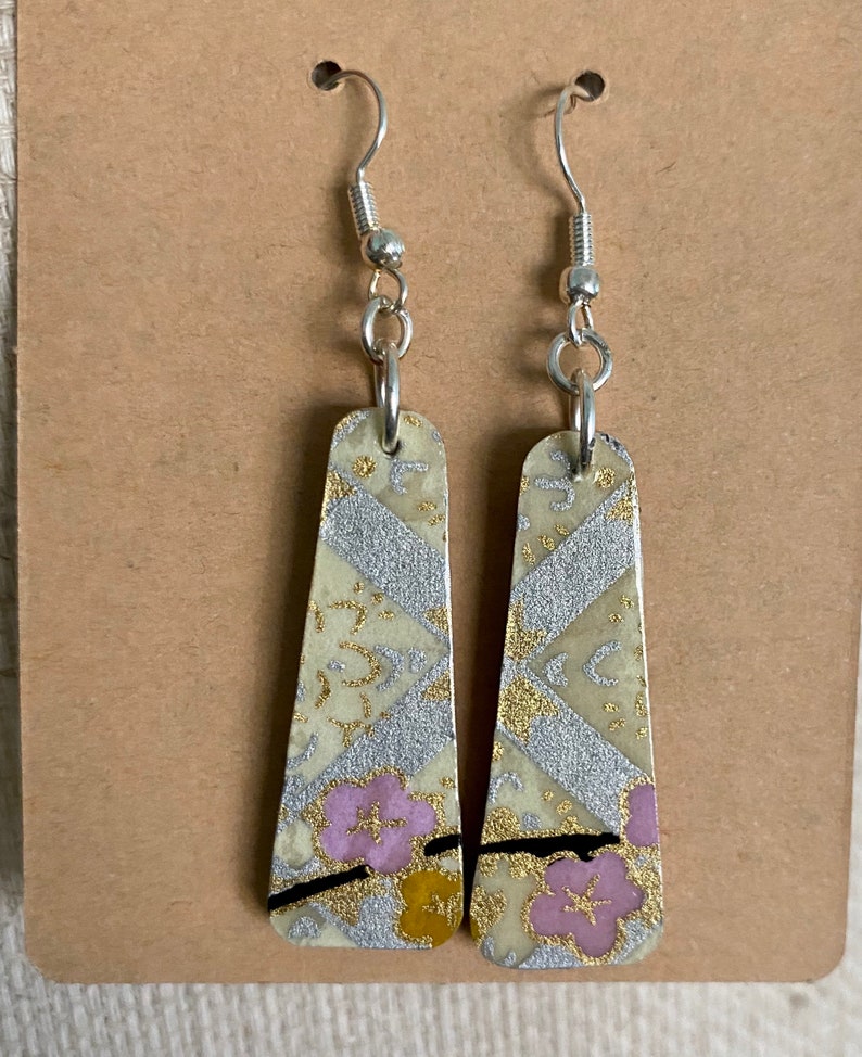 Wooden Origami Earrings