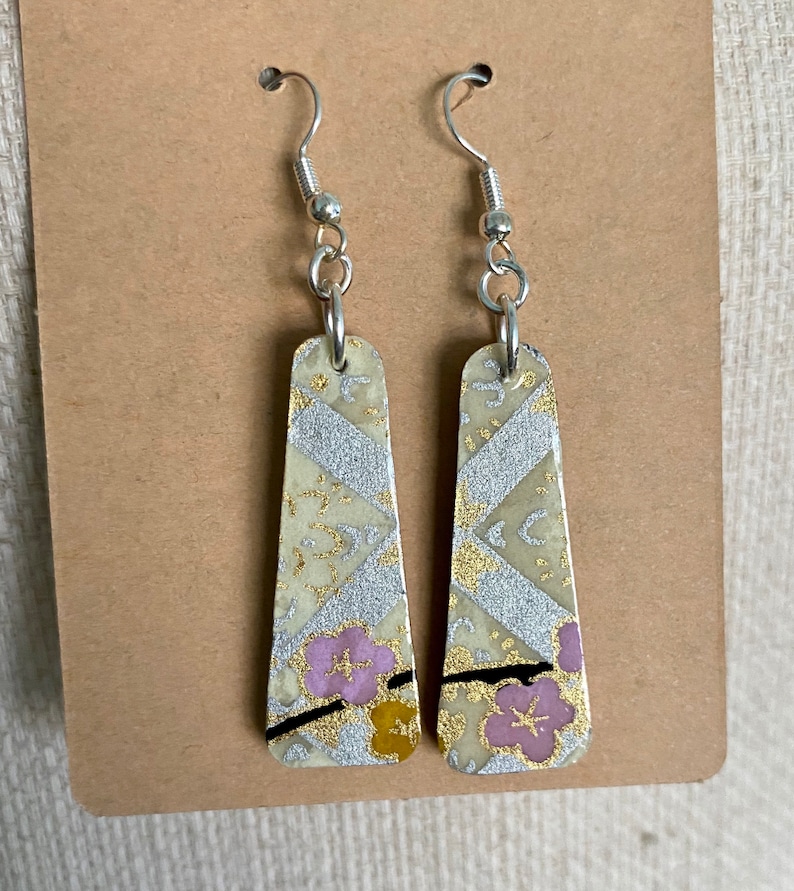 Wooden Origami Earrings