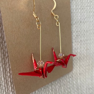 Origami Crane Earrings