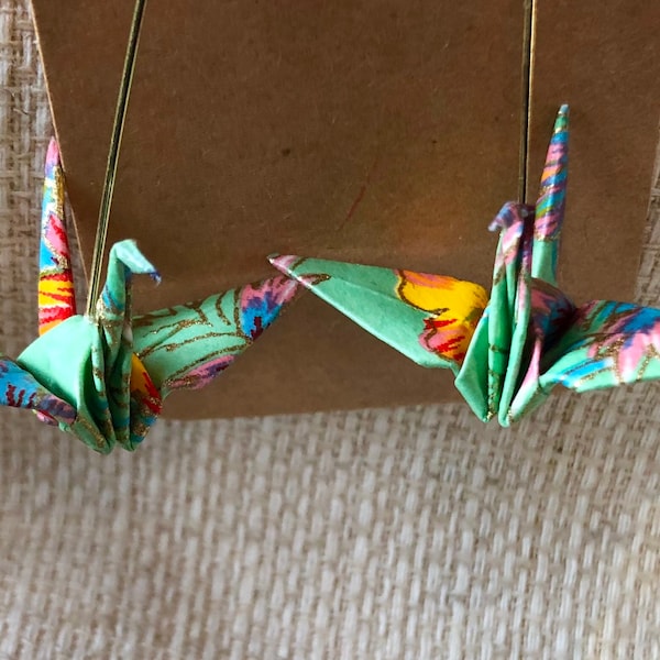 Origami Crane Earrings